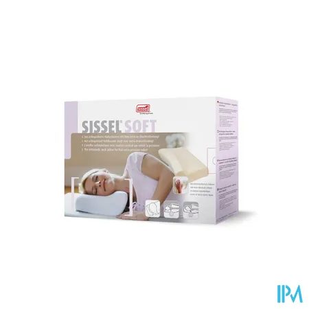 SISSEL® SOFT L Visco-elastisch hooFolioDresskussen + fluwelen overtrek - ivoorkleur