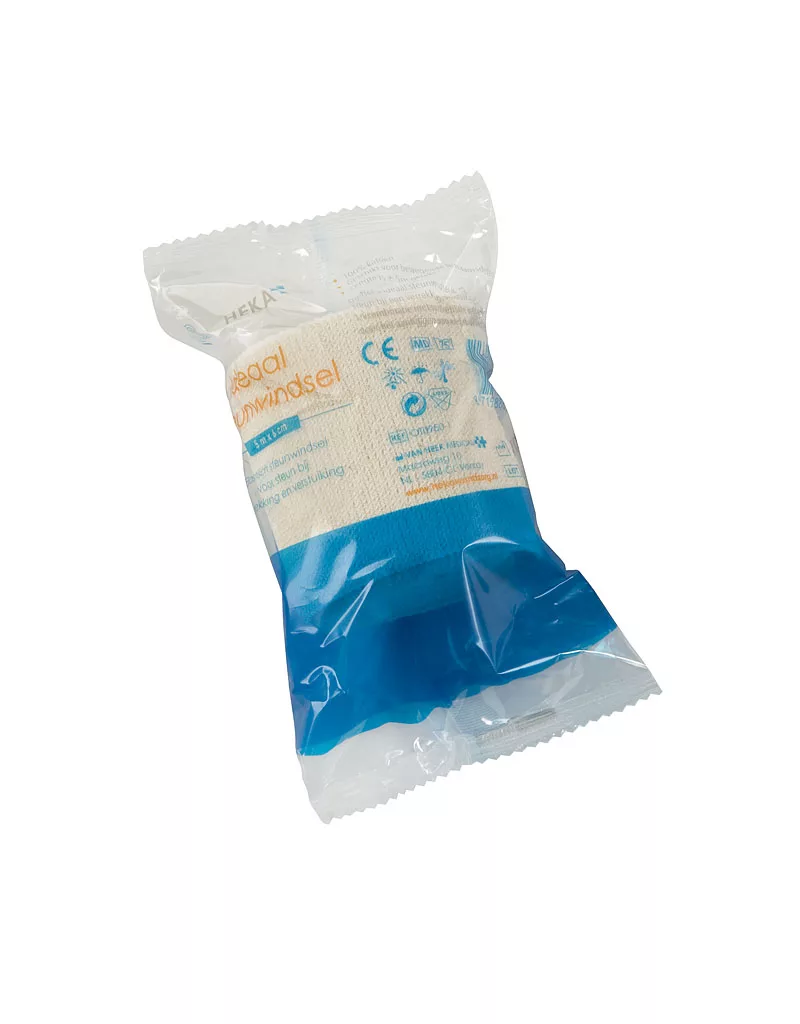 HEKA IDEAAL ELASTISCH STEUNWINDSEL VAN KATOEN 5 M X 4 CM