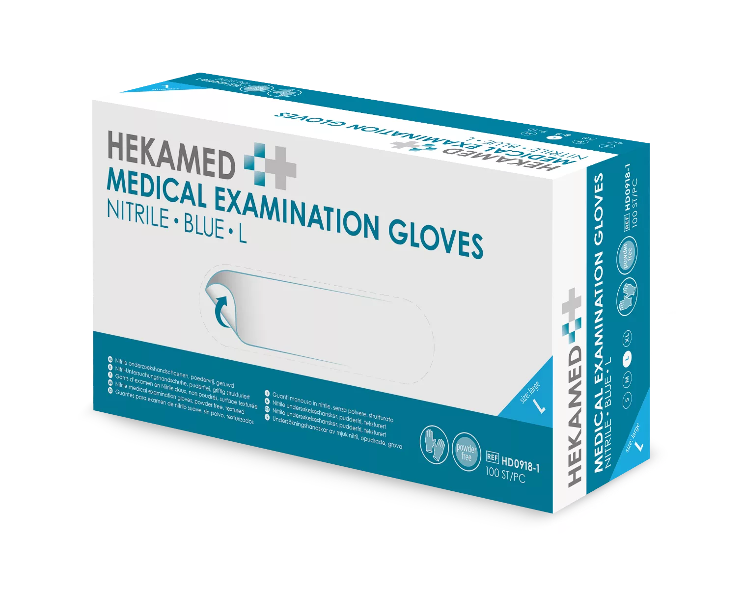 HEKAMED GLOVES SOFT NITRILE L