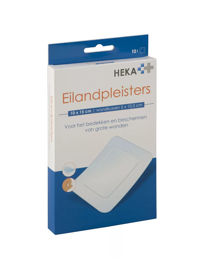 Heka eilandpleister 10 x 15 cm steriel