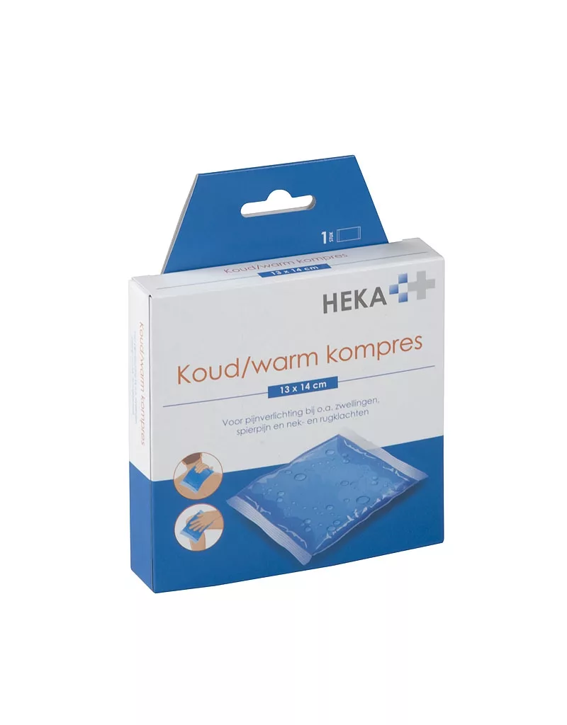 HEKA KOUD/WARMKOMPRES 13 X 14CM