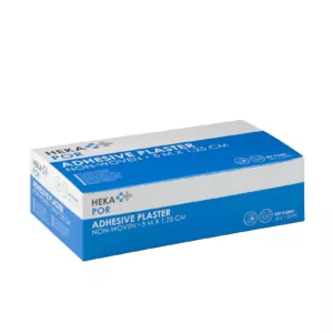 Heka por non-woven hechtpleister ring 5 m x 1,25 cm niet-steriel