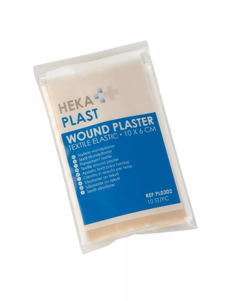 Heka wondpleister textile elastic 10 x 6 cm niet-steriel