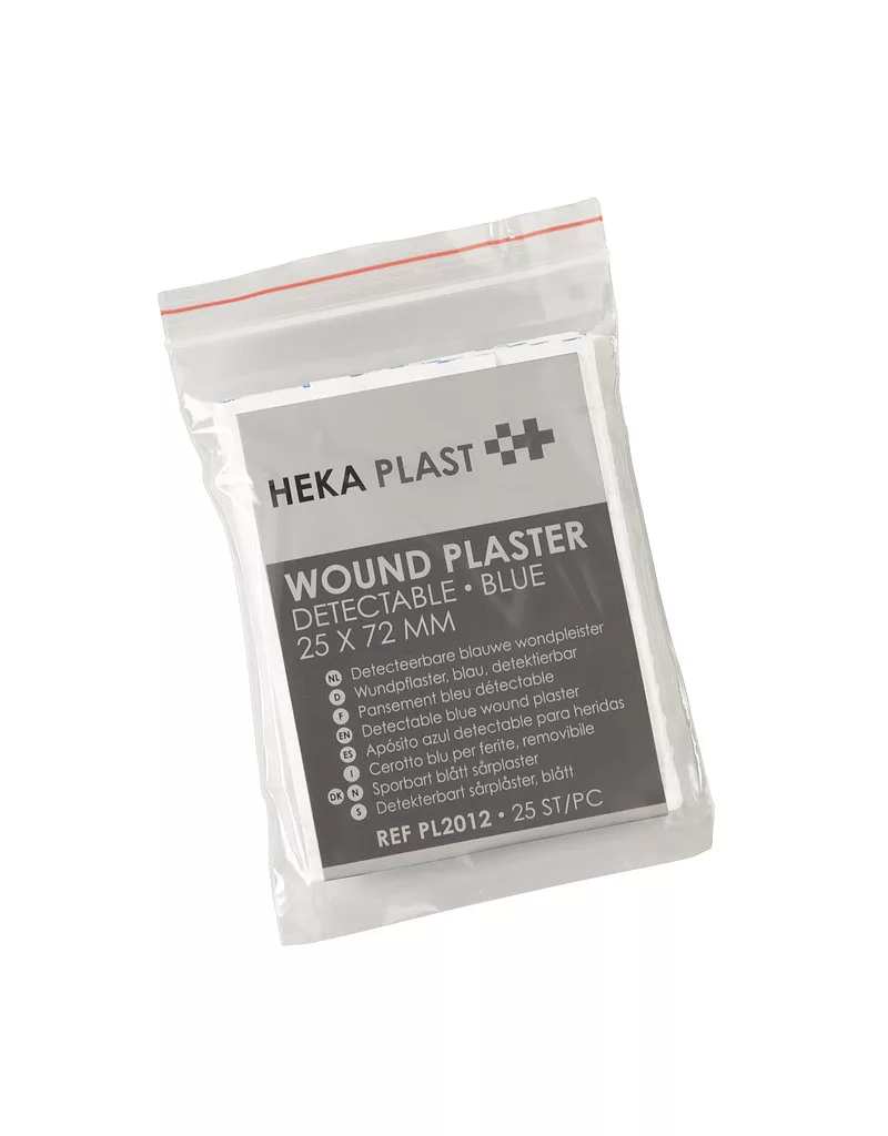 Heka navul blauwe HACCP pleister 72 x 25 mm niet-steriel
