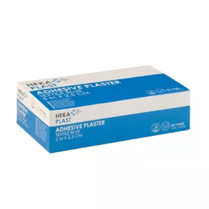 Heka plast hechtpleister HACCP textiel 5 m x 2,5 cm