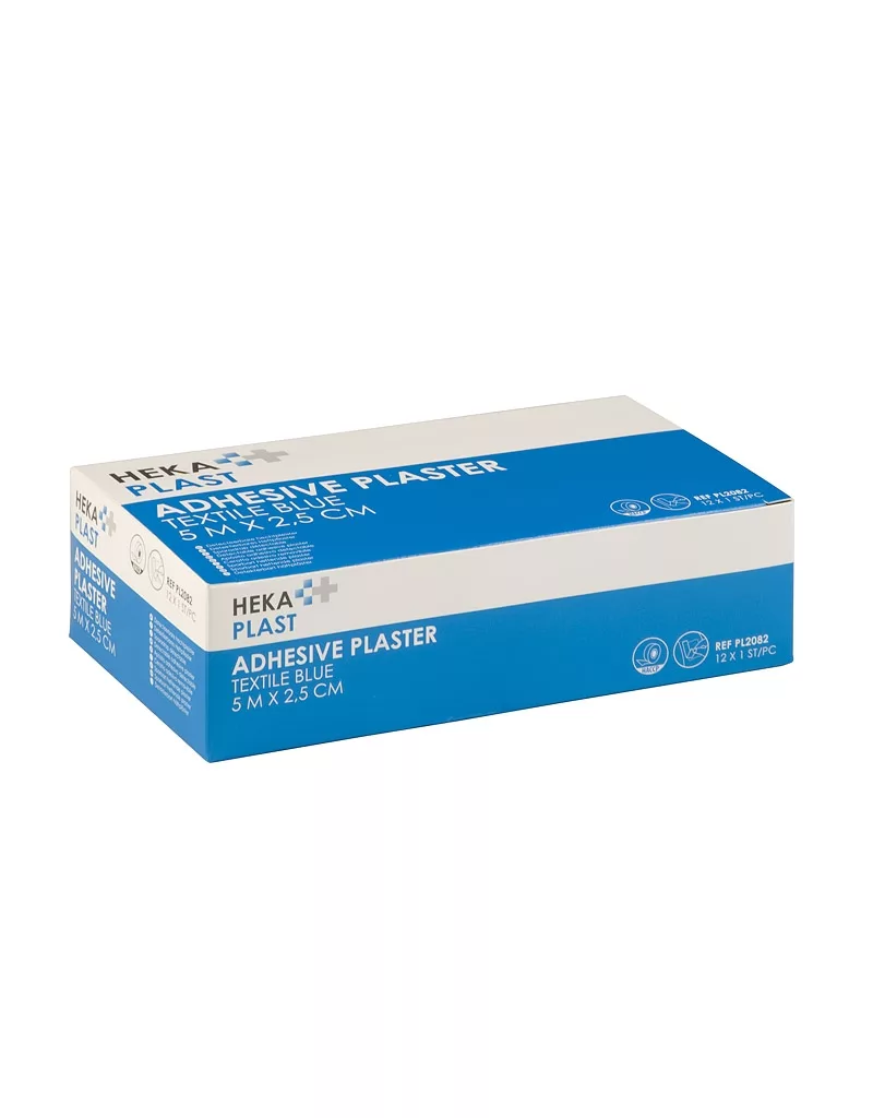 Heka plast hechtpleister HACCP textiel 5 m x 2,5 cm