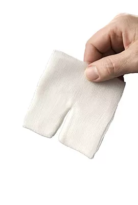 Heka pres hydrofiel drainkompres 10 x 10 cm steriel